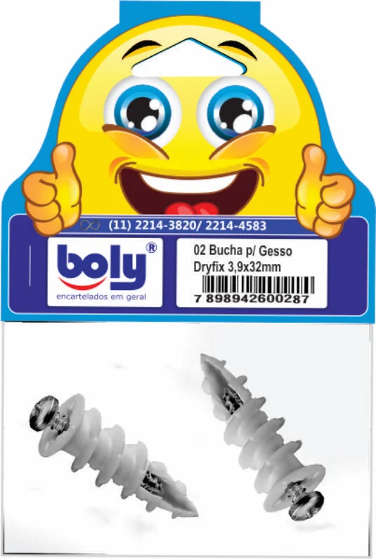 Parafuso auto brocante para drywall